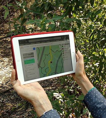 The 'Find a Plant' app provides access to the Living Collection database on any web browser, including mobile phones