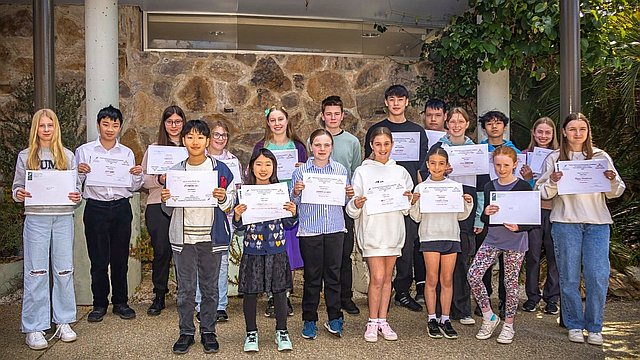 Photographic Competition winners show their awards (Credit: Hedda.M)