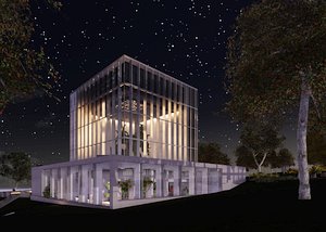 Conservatory - exterior lighting concept drawing