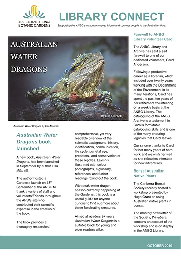 Cover of Friends Library Connect, October 2019