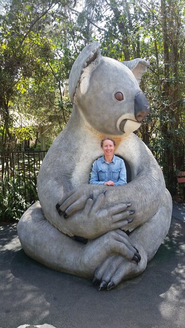 Dr Karen Ford and Koala