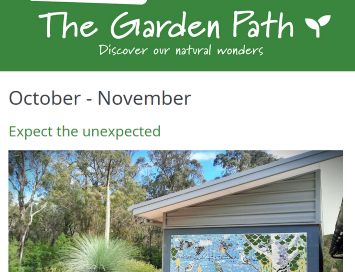 Portion of the cover of the Oct/Nov 2025 edition of The Garden Path (ERBG)
