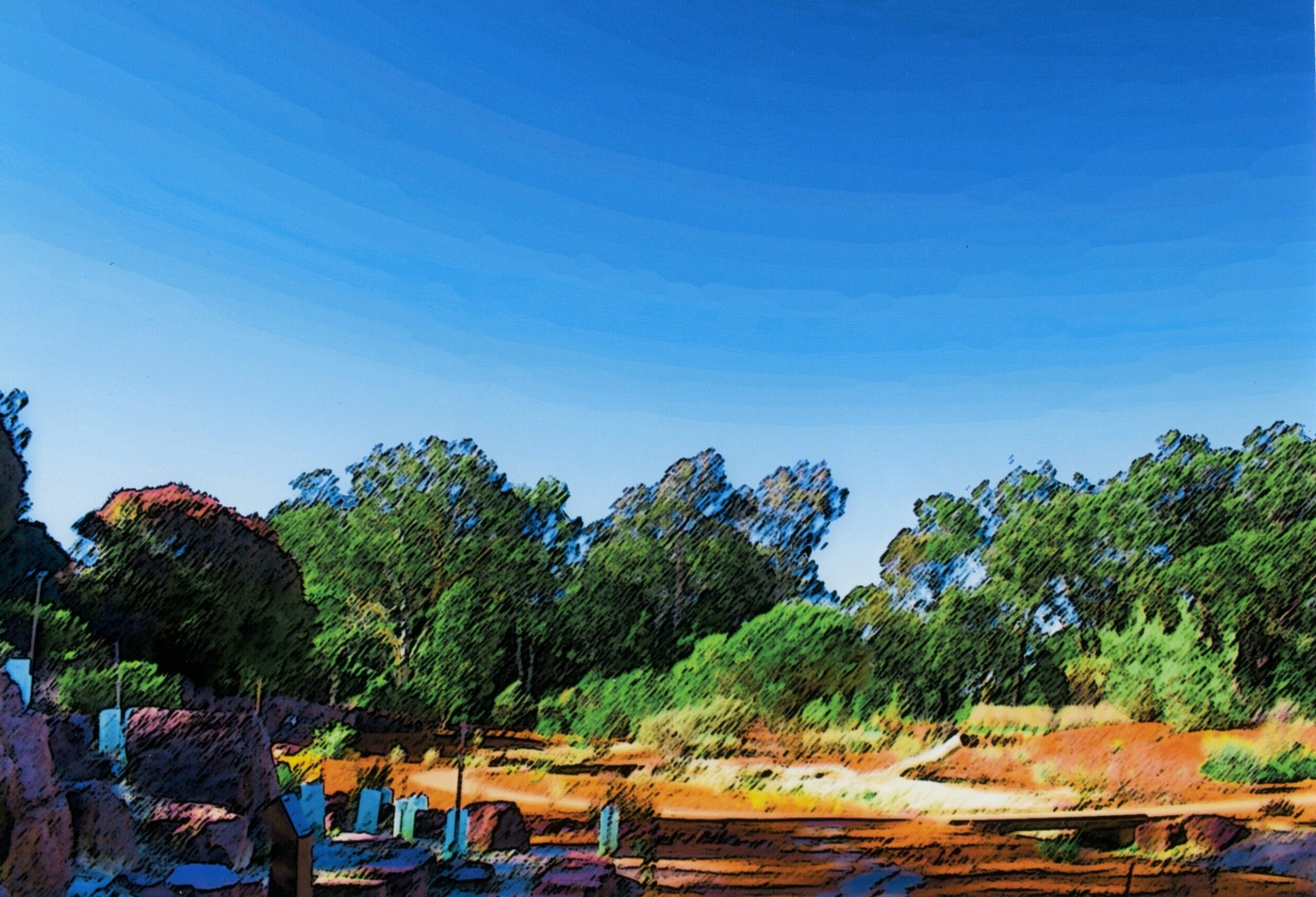 4th Altered Reality Cloudless Day Orange Sand William Loughton, Canberra College