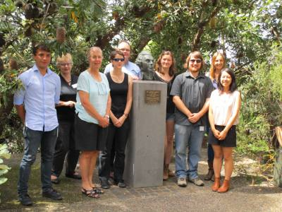 Lesley Jackson with the graduates