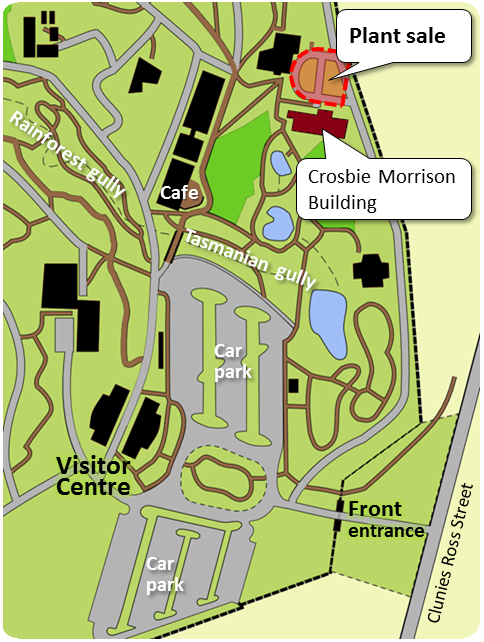 Map showing plant sale location